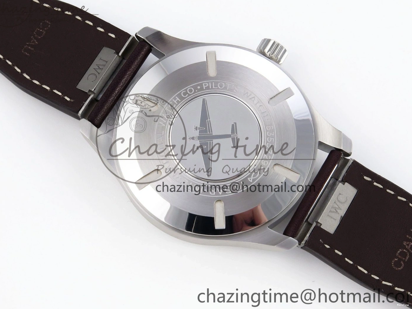 MIROTIME 0514 Pilot Mark XX IW328205 ZF 1:1 Best Edition Green Dial on Brown Leather Strap A UrbanStyle 7029